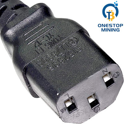 Le mineur Power Supply Cords d'Asic de prise d'UE câble 1.5m 1.8m 2m
