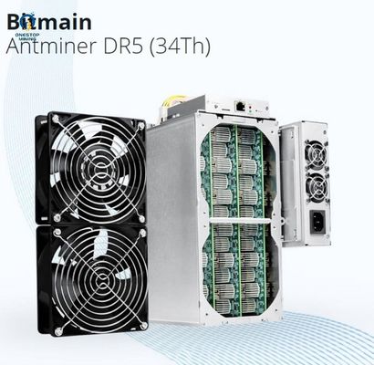 Matériel crypto Blake256r14 d'exploitation de DCR Decred de Bitmain Antminer DR5 34th/S trente-cinquième