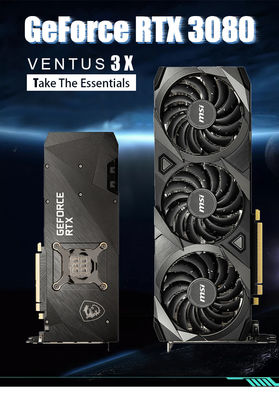 Mineur de carte graphique d'OC Gddr6x Zotac Rtx3080 du jeu 10gb de Geforce Rtx 3080 de jeu de Msi