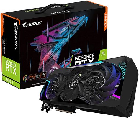 Carte graphique visuelle de jeu de Gtx GPU Gddr53080ti de gigaoctet de Ti de 12GB Rtx3080 pour l'ordinateur portable de extraction