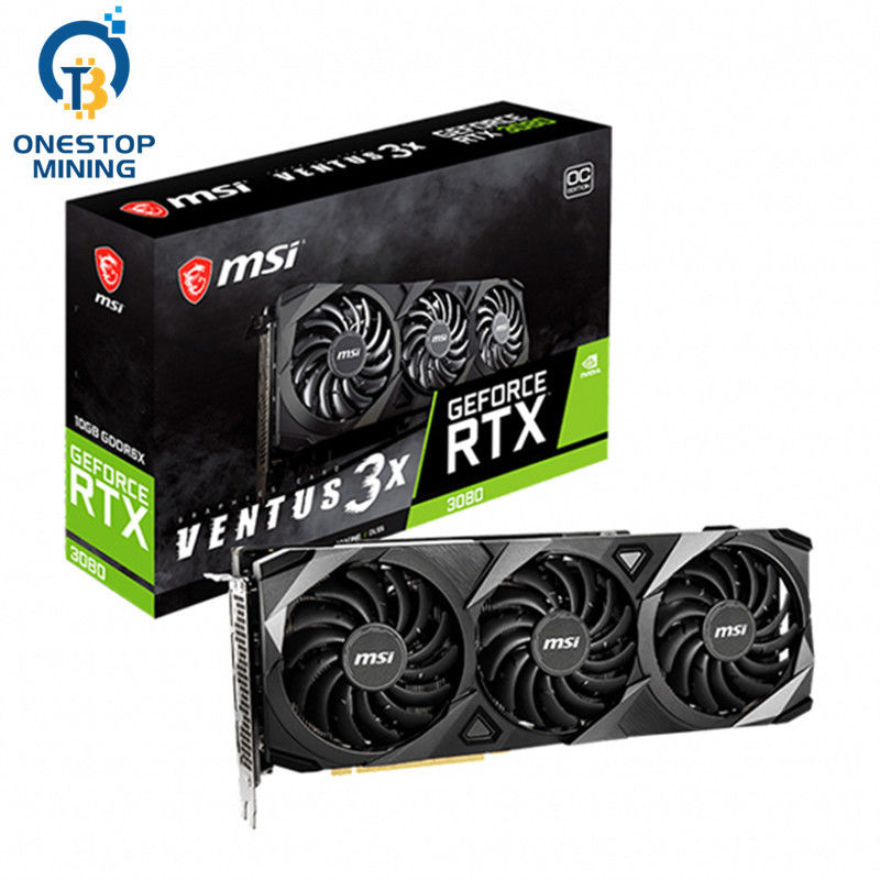Mineur de carte graphique d'OC Gddr6x Zotac Rtx3080 du jeu 10gb de Geforce Rtx 3080 de jeu de Msi
